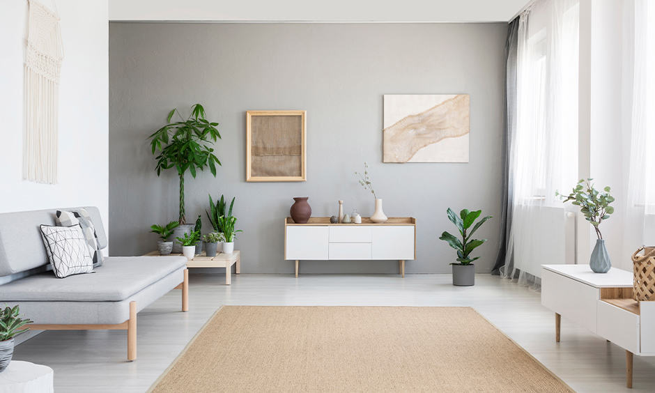 Neutral painted living-room reference